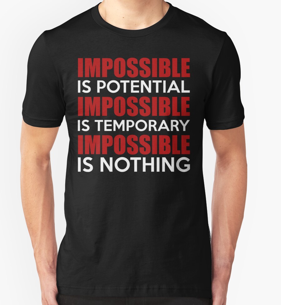 t shirt adidas impossible is nothing