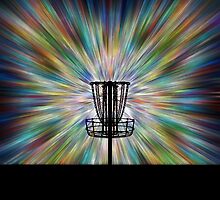 Disc Golf Basket Silhouette by Phil Perkins