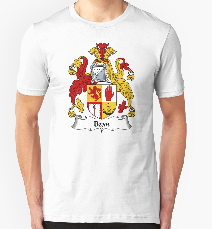 "Bean Coat of Arms / Bean Family Crest" TShirts & Hoodies by