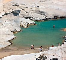 The blinding rocks of Sarakiniko - Milos island by Hercules Milas
