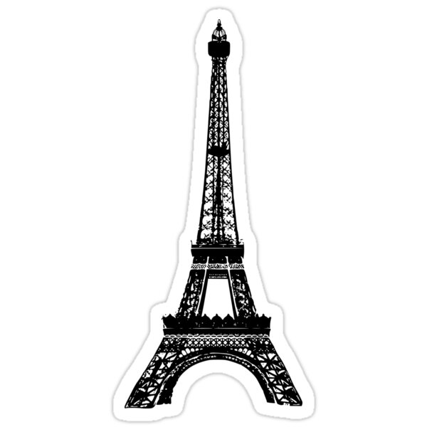 eiffel tower stick drawing