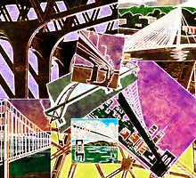 Bridges Collage - Time to Cross Over... by Jane Neill-Hancock