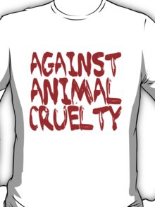 anti animal cruelty club t shirt