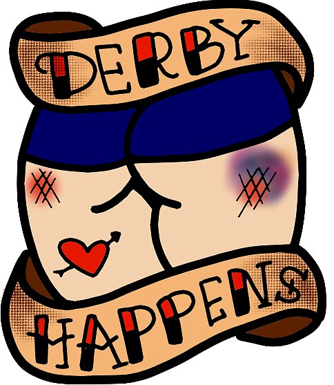 Roller Derby Stickers Redbubble 