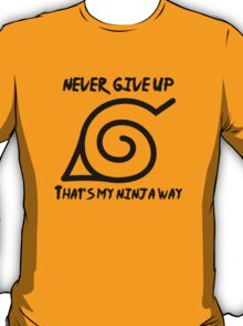 sasuke's ninja way t shirt