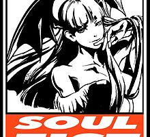 Morrigan Soul Fist Obey Design by SquallAndSeifer