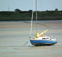Little Lonely Blue Boat by Hannah Saveall