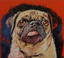 Pug Portrait by Michael Creese