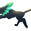 Hyper Light Drifter Sticker Wolf by Blue's Sketchbook