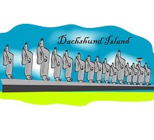 Icons of Earth: Dachshund Island by Diana-Lee Saville