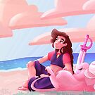 Stevonnie and Lion by Blue's Sketchbook