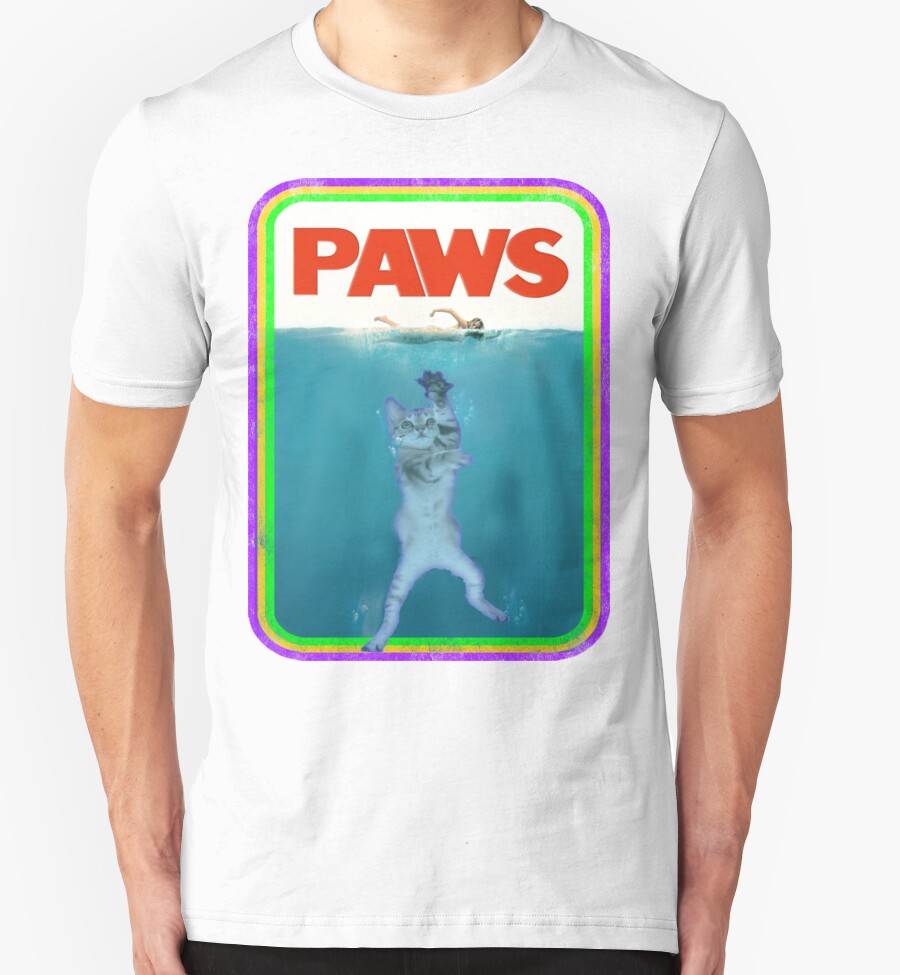 paws jaws t shirt