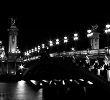 Pont Alexandre 3 (Black and White) by Mathieu Longvert