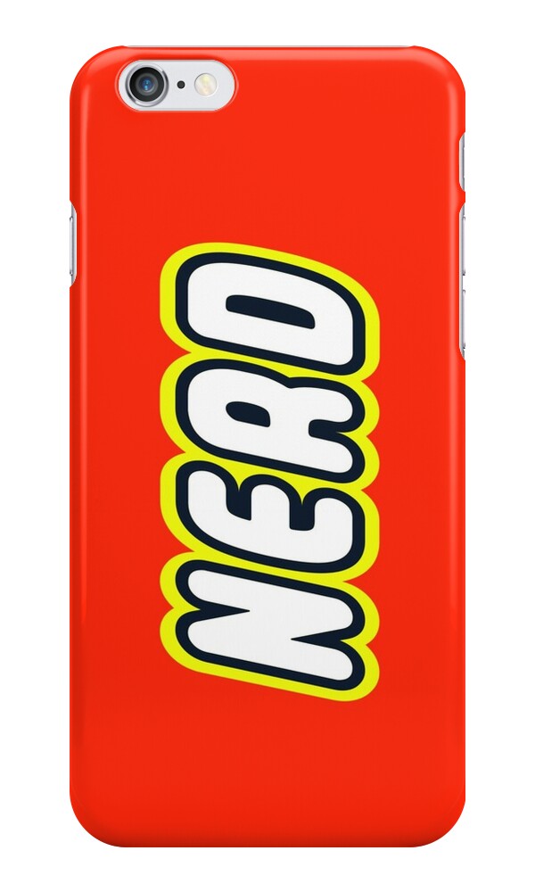 "NERD" iPhone Cases & Skins by Customize My Minifig | Redbubble