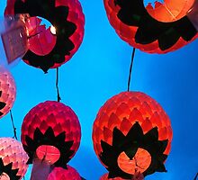 Buddhist Prayer Lanterns - Samgwang Temple, South Korea by Alex Zuccarelli