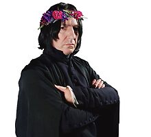 snape with flower crown by sherlokian