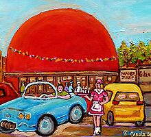 ORANGE JULEP MONTREAL PAINTINGS by Carole Spandau