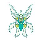 Scyther Popmuerto | Pokemon & Day of The Dead Mashup by abowersock