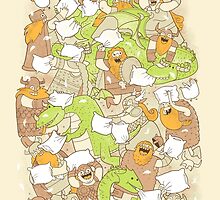 Vikings vs. Dragons by Queenmob