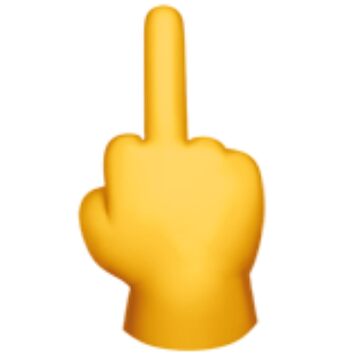 Fuck Off Emoji Middle Finger Sticker For Sale By PunPedia Redbubble