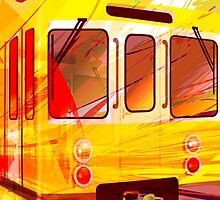Yellow Subway Background by aurielaki
