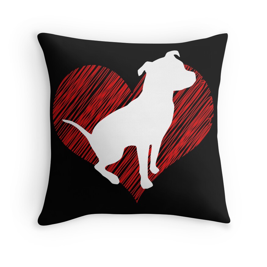 pitbull throw pillows