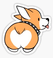 Corgi Butt Stickers Redbubble