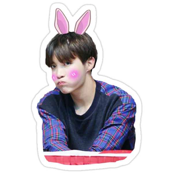 "BTS - Jhope Cute Sticker" Stickers by BreezeFrozen | Redbubble