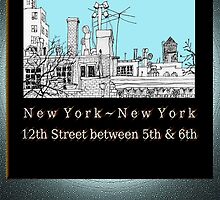 Greenwich Village Roofscape by James Lewis Hamilton