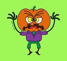 Frightening Halloween Scarecrow Emoticon by Zoo-co
