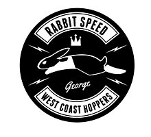 Rabbit Speed George Two sticker by Mistersid