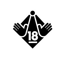 R18 / XXX / Adults Only logo - Black by hardravesydney