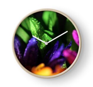 Macro Photo Collage of Colorful Flowers