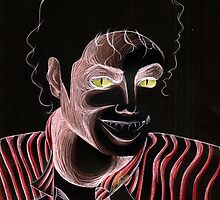 Michael Jackson Thriller Halloween Drawing by Anila Tac