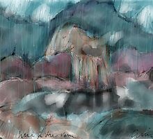 horse in rain by Peter Ciccariello
