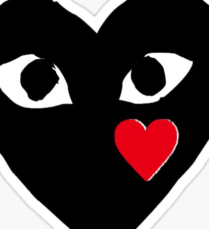 sticker comme des garcons
