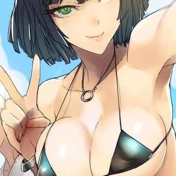 Ecchi Oppai Sexy Micro Bikini Beach Anime Girl Stickerundefined By