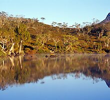 Reflections - Lake Windermere - Tasmania by James Pierce