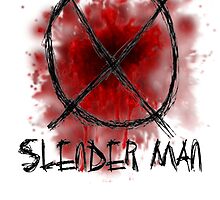 Slenderman blood spatter and symbol by GrimDork
