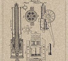 1862 Gatling Machine Gun Patent by Barry Jones