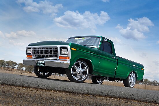 Green Ford F100 Pickup by John Jovic