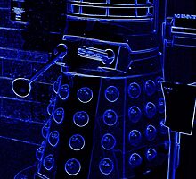 Neon Blue Dalek by PiscesAngel17
