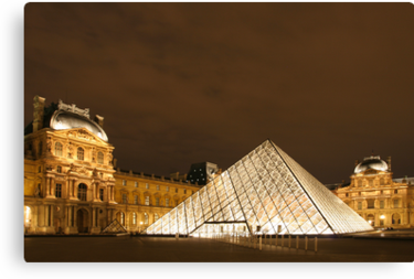 "Louvre Pyramid" Canvas Prints By Christophe Testi | Redbubble