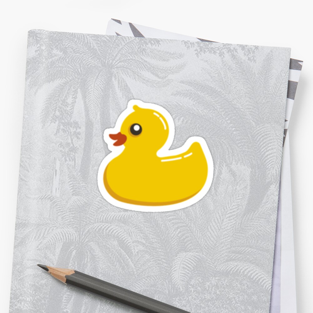 Rubber Duck Stickers By FreakyNig Redbubble