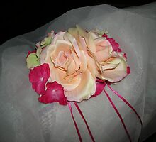 Tia Monica wedding headpiece- wedding art by candace lauer