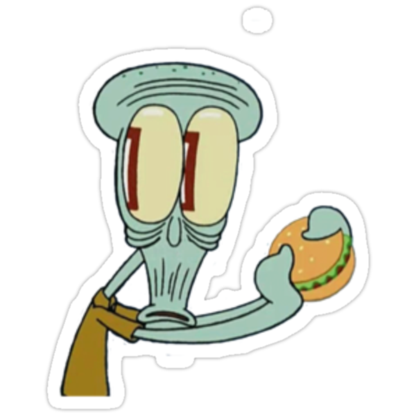 Squidward Stickers By Dantanglewood Redbubble
