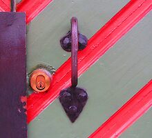 Hardware on Painted Door by M-EK