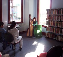 Harp recital at a public library by LouiseC