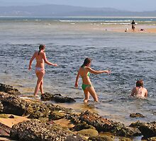 Beach Babes at Merimbula by Darren Stones
