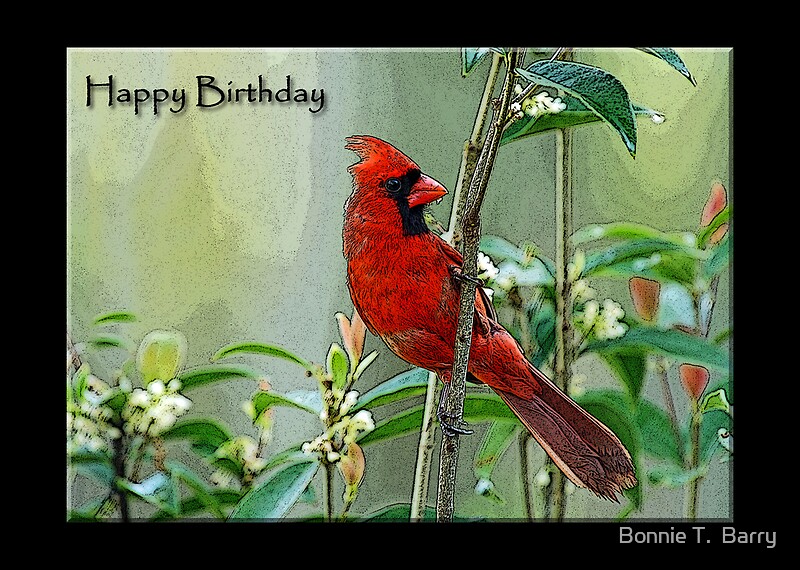 happy-birthday-cardinal-card-posters-by-bonnie-t-barry-redbubble